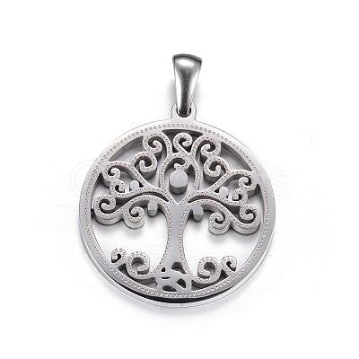 Non-Tarnish 304 Stainless Steel Pendants STAS-P063-07P-1