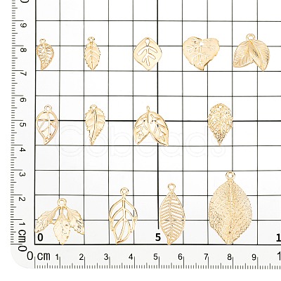 52Pcs 13 Style Alloy Pendants FIND-PH0005-51-1