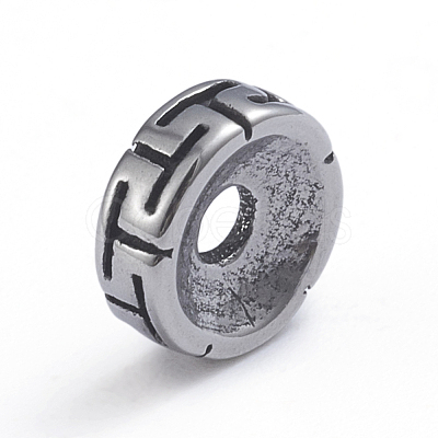 Retro 304 Stainless Steel Spacer Beads STAS-L243-040AS-1