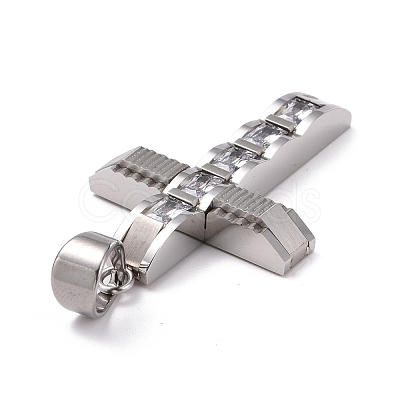 304 Stainless Steel Big Pendants STAS-H351-15P-1