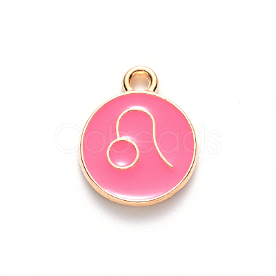 Alloy Enamel Pendants ENAM-S124-01A-03G-1