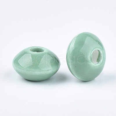Handmade Porcelain Beads PORC-Q173-20x11mm-21-1