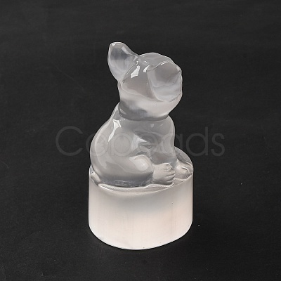 Natural Selenite Figurines DJEW-Q006-01B-1