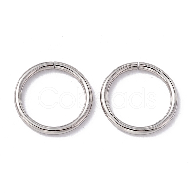 Non-Tarnish 304 Stainless Steel Open Jump Rings STAS-C040-01G-P-1