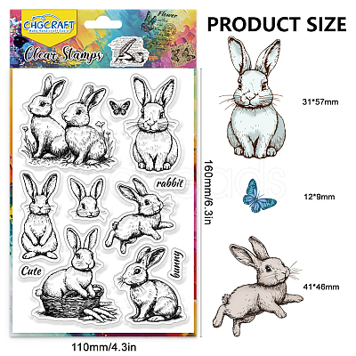PVC Plastic Clear Stamps DIY-WH0618-0316-1