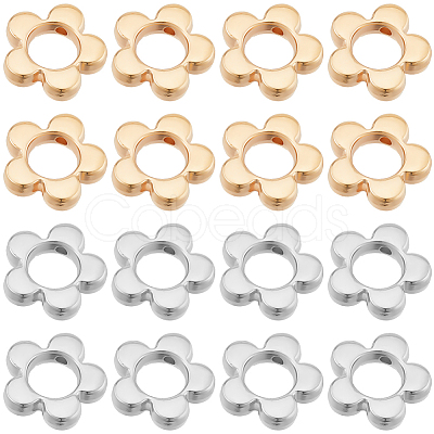 200Pcs 2 Colors CCB Plastic Bead Frame CCB-SC0001-24-1