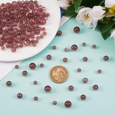 DIY Round Cat Eye Beads Bracelet Making Kit DIY-SZ0006-56B-1