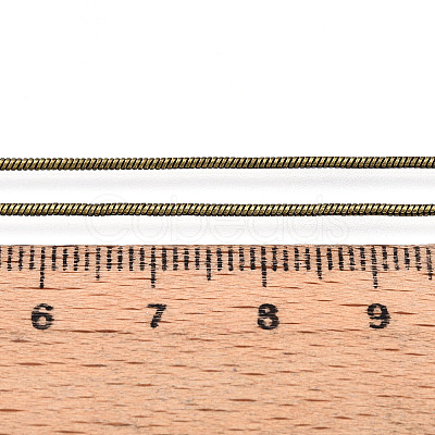 Brass Round Snake Chain CHC-WH0014-02AB-1
