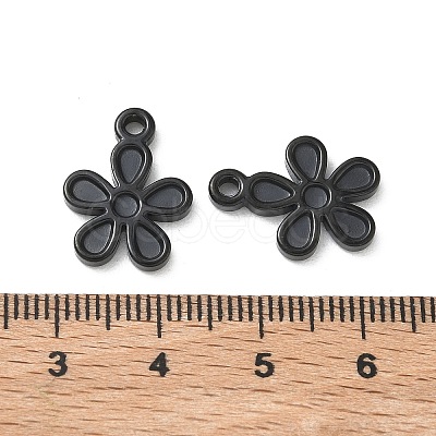 304 Stainless Steel Pendant Cabochon Settings for Enamel STAS-H240-35EB-01-1