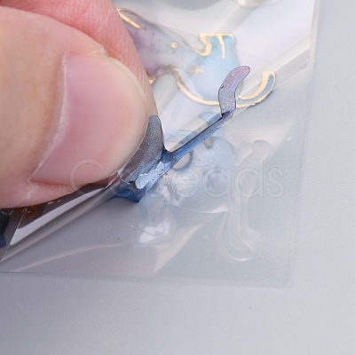 Epoxy Resin Sticker X-DIY-B009-03E-1