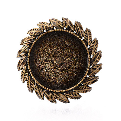 Adjustable Alloy & Iron Bezel Cup Ring Base with Rotatable Tray MAK-T012-11AB-1
