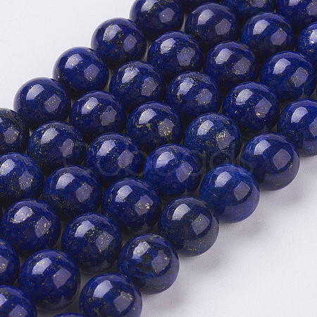 Natural Lapis Lazuli Beads Strands X-G-G087-12mm-1
