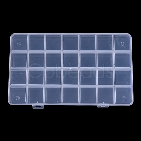 Transparent Plastic Bead Containers X1-CON-YW0001-13-1
