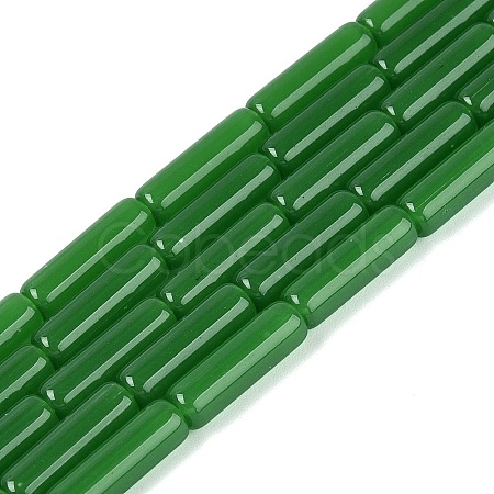 Imitation Jade Glass Beads Strands X-GLAA-N070-01A-B05-1