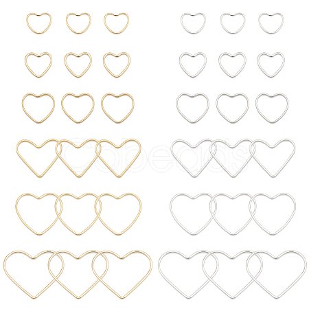 72Pcs 12 Style Brass Linking Rings KK-FH0005-73-1
