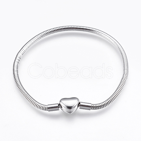 Tarnish Resistant 304 Stainless Steel European Style Chains Bracelet Making X-STAS-E428-10A-P-1