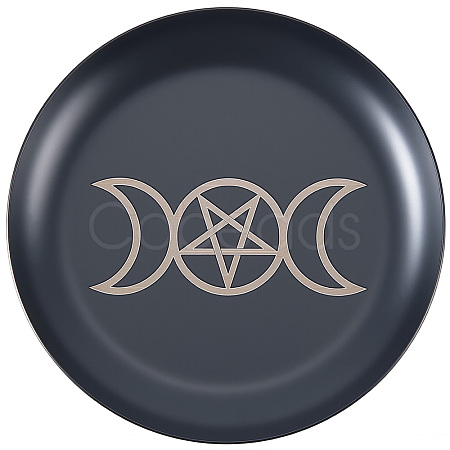 430 Stainless Steel Wiccan Altar Plate AJEW-WH20070-290A-01-1