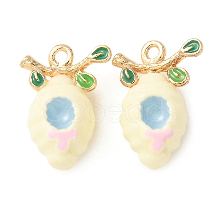 Alloy Enamel Pendants ENAM-F162-02A-01-1