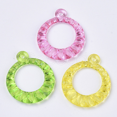 Transparent Acrylic Pendants X-TACR-T015-064-1