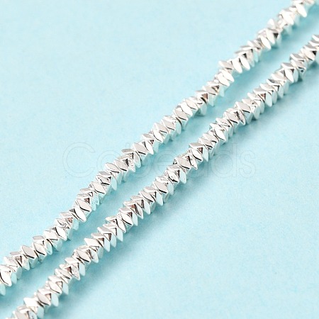 Electroplated Non-magnetic Synthetic Hematite Beads Strands G-G849-05S-1