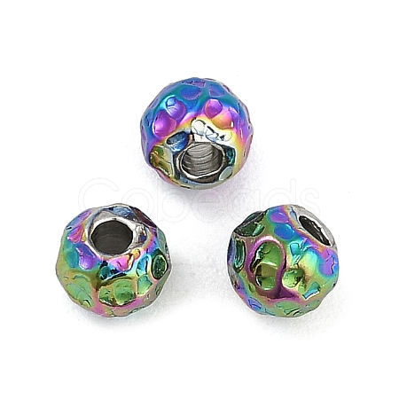 Textured 316 Surgical Stainless Steel Beads STAS-M106-01D-1