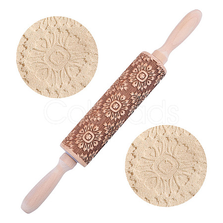 Wooden Rolling Pin AJEW-WH0609-909A-1
