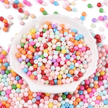 Opaque Baking Paint Glass Beads X1-DGLA-T004-02B-1