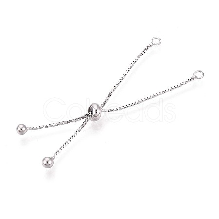 925 Sterling Silver Box Chain Extenders STER-T008-62S-1