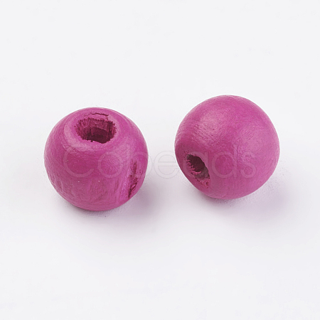 Natural Wood Beads WOOD-Q030-56D-1