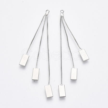 Brass Box Chains Tassel Big Pendants KK-S348-466P-NF-1