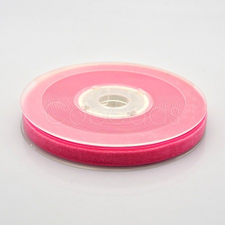 Polyester Velvet Ribbon for Gift Packing and Festival Decoration SRIB-M001-10mm-187-1