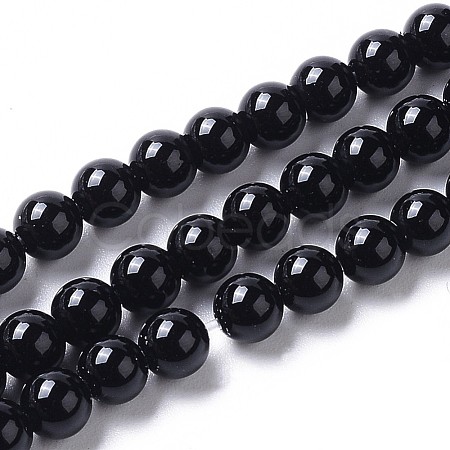 Natural Onyx Beads Strands G-I261-B02-4mm-1