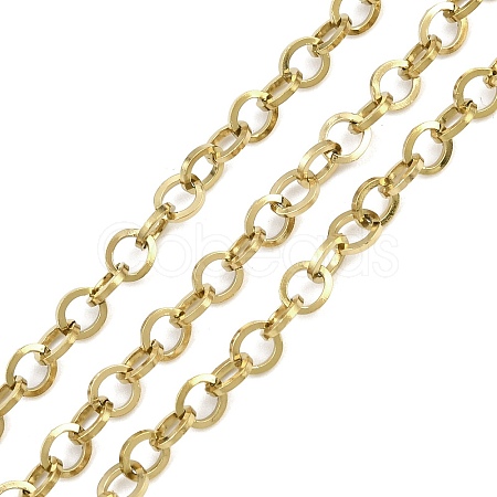 304 Stainless Steel Oval Link Chains CHS-G044-02G-1
