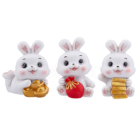 DICOSMETIC 3Pcs 3 Style Resin Display Decoration DJEW-DC0001-01-1