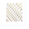 3D Nail Art Stickers Decals, Gold Stamping, Self-adhesive, for Nail Tips Decorations, Teardrop Pattern, 90x77mm, Package Size: 95x138mm