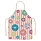 Easter Theme Flax Sleeveless Apron, with Double Shoulder Belt, Colorful, 700x600mm