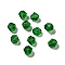 Glass K9 Glass, Imitation Austrian Crystal Beads, Faceted, Diamond, Dark Green, 4x4mm, Hole: 0.7mm