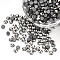 Hotfix Rhinestone, Glass Rhinestone Flat Back Cabochons, Half Round, Hematite, SS10, 2.7~2.8x1mm, about 1440pcs/bag