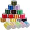 Nylon Thread, Mixed Color, 1.5mm, about 15m/roll, 20rolls/set