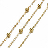 Brass Flat Oval Cable Chains CHC018Y-G-2