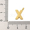 Ion Plating(IP) 304 Stainless Steel Charms STAS-G345-01G-X-3
