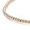 Glass Round Beaded Stretch Bracelet for Women BJEW-JB07911-02-4
