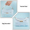 Plastic Imitation Pearl Beaded Bag Handles FIND-PH0009-45-3