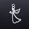 Tarnish Resistant 201 Stainless Steel Hollow Pendants STAS-Q201-JN312-1-1