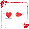 80Pcs Alloy Enamel Charms ENAM-UN0001-11-4