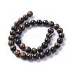 Grade AB Natural Blue Tiger Eye(Dyed & Heated) Beads Strands G-I261-D01-10mm-2