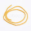 Opaque Solid Color Glass Bead Strands X-GLAA-F078-A05-2