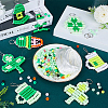 SUNNYCLUE DIY Saint Patrick's Day Keychain Making Kit DIY-SC0023-16-4