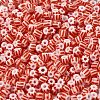 6/0 Opaque Colours Seep Glass Seed Beads SEED-F003-04A-14-3