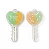 Two Tone Resin Big Pendants RESI-Z001-01B-2